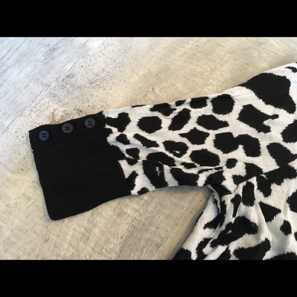 Express Turtleneck Animal Print Sweater - Picture 2 of 6